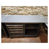 5 Drawer Metal And Wood Work Station