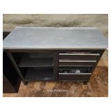 Wood And Metal 4 Drawer Workstation