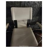 (6) White Office Chairs