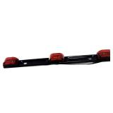 MaxxHaul 70449 3-Light Red LED Clearance Identification Light Bar (Waterproof Sealed & Stainless Steel Base Truck/Trailer)