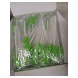 300 Pcs Oral Swabs- Unflavored & Sterile Disposable Mouth Swabs Sponge for Mouth Cleaning- Individually Wrapped (Green)