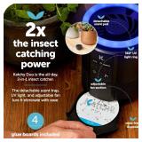 Katchy Duo Indoor Insect Trap with Scent Pod - Fan Powered with UV Light - Fruit Fly Traps for Indoors - for Fruit Flies, Gnats, Mosquitoes, Moths (Black)