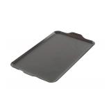 Nordic Ware Two Burner Griddle, 10.3 x 17.4 inches, Non-Stick, Black