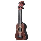 Kisangel 1pc Kids Toy Guitar Ukulele Guitar Musical Instrument Ukulele Musical Toy for Boys and Girls(Brown)