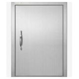 VEVOR Single Outdoor Kitchen Door 18 in. W x 24 in. H BBQ Access Door Stainless Steel Flush Mount Door Wall Vertical Door