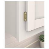 Amerock BPR8701BBZ | Cabinet Hinge | 1/4 in (6 mm) Overlay Double Demountable | Golden Champagne | Kitchen Cabinet Door Hinge Functional Hardware