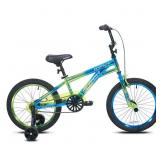 Kent Glitch BMX Child Bike, 18" Wheels, Kids Ages 6-12 Years, Blue/Green