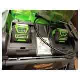 Greenworks 40V 20-Inch Cordless (2-In-1) Push Lawn Mower, 4.0Ah + 2.0Ah Battery and Charger Included 25302 (B00GX9WNP2) - Retail: $399.99