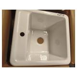 Kohler K-19022-1 Park Falls 21 Single Basin Undermount Or Drop In Cast Iron Utility Sink - Retail: $678.76