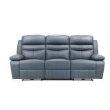 Lexicon Recliner Sofa for Living Room, Double Recliner RV Couch, Power Wall Hugger Recliner Home Theater Seating Leather Reclining Sofa, with USB Charge Port, 86.5