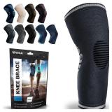 POWERLIX Compression Knee Sleeve for Women & Men, Medical Knee Brace for Arthritis & Knee Pain Relief, Meniscus Tear & Injury Recovery, Knee Support & Protection for Working Out, Running & All Sports