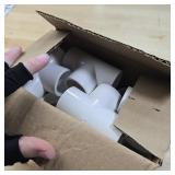 12 Pack 1" Tee 3 Way PVC Pipe Fittings Connector, Furniture Build Grade SCH40 PVC Elbow Pipe Fitting for Build PVC Furniture DIY Garden Shelf (Socket x Socket x Socket) Contractor Pack PVC Pressure