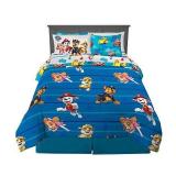 Franco Kids Bedding Super Soft Comforter and Sheet Set with Sham, 7 Piece Full Size, Paw Patrol