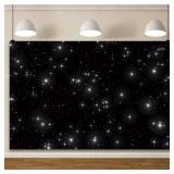 YongFoto Night Sky Stars Backdrop 10x6.5ft Universe Space Starry Galaxy Stars Photography Background Birthday Wedding Baby Shower Party Banner Decorations Photo Studio Booth Props Portrait Photoshoot