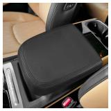 INTGET for 2022 2023 2024 2025 Kia Carnival Center Console Cover Leather Middle Console Cover Armrest Cover Console Lid Protector for Kia Carnival Accessories LX EX SX SX Prestige 2022-2025