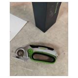 ZEITE 4V Cordless Electric Scissors Cardboard Cutter with 1 x Replace Blade,1 x Storage Box,1 x USB Rechargeable Cable Rotary Cutter for Box Plastic Carpet Cloth, Easy to Hold and Safety,Gray