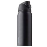 Owala FreeSip Insulated Stainless Steel Water Bottle with Straw for Sports, Travel, and School BPA-Free Sports Water Bottle, 32 oz, Very, Very Dark