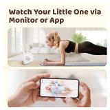 NETVUE Peekababy Baby Camera Monitor Video - Baby Monitor with Camera and Audio, 5" Display, 2-Way Talk, 4 in 1 Bracket Meets The Needs in All Scenarios, Smart Phone App, Cry Detection - Retail: $164.