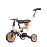 newyoo TR008 5 in 1 Toddler Tricycle with Push Handle for 1-3 Year Old Boys and Girls, Kids Push Trike with Safe Bar, Toddler Bike, Convert to Balance Bike, Birthday Gifts and Toys for Baby, Cream - R