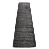 RugStylesOnline Comfy Solid Color Runner Area Rug 26 Inch Wide x Your Choice Length More Color Options Available Slip Skid Resistant Rubber Back ( Grey, 2