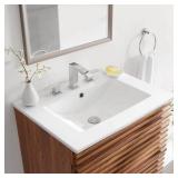 Cayman 24 Bathroom Sink White - Retail: $106.06