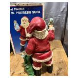 Hand Painted 15in Polyresin Santa Figurine