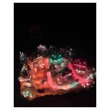 Fiber Optic Light Animated Christmas Village By Puleo