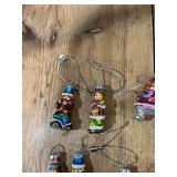 Bundle of Little Glass People Ornaments