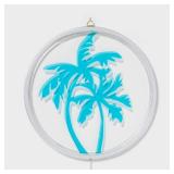 Neon Sign Palm Tree - Sun Squadâ¢: Tropical Vibe, Indoor Decor, Summer Theme, 12" Plastic Prop