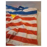 XL Reversible Towel Red/White/Blue. 36" x 72" - Sun Squadâ¢: Cotton Terry, Lightweight, Machine Washable, Stripe Pattern