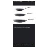 Tramontina Hard Anodized Aluminum Ceramic Nonstick Fry Pan Set