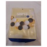 30ct Balloon Garlands Black/Gold/White - Spritzâ¢