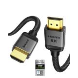 Silkland 10K 8K HDMI 2.1 Cable Certified, [4K@120Hz 144Hz, 8K@60Hz, 2K@240Hz] Ultra High Speed HDMIÂ® Cable 48Gbps (Upgrade Braided),HDR, eARC, HDCP 2.3, Compatible for Xbox/PS5/PS4/Roku TV-6.6ft