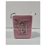 xydled Locking Steel Mini Cash Box with Removable Coin Tray and Key Lock for Kids, 4.92" x 3.74" x 2.36",Pink