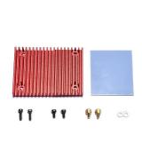 BIGTREETECH Custom Heatsink for Pad 7, Alunimnum Heat Sink for BTT Pa7 Klipper Touch Screen, 2.44 * 1.73 * 0.39 Inches, Red