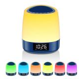 Someyou White Noise Sound Machine with 34 Sleep Sounds 8 Colors Night Light, Battery Powered Integrated Alarm Clock Bluetooth Function Sleep Timer, White Noise Machine for Sleeping Adults Baby Navy Re