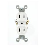 Leviton 223-W 15 Amp, 125V, Duplex Receptacle, Residential Grade, Non-Grounded, White, 10-Pack Retail $50.70