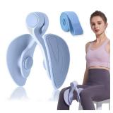 Thigh Master 35lb Pelvic Floor Muscle Repair Trainer Kegel Exercise Inner Thigh Exercise Workout Equipment Kegel Pilates Train for Home Workouts Hip Under Desk Exercise Men Women Blue with Band Retail