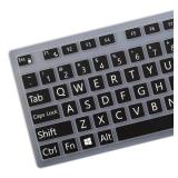 Large Print Keyboard Cover for Dell KM636 KB216 KB216t KB216d KB216p Wired & Wireless Keyboard, Dell Optiplex 5250 3050 3240 5460 7450 7050, Dell Inspiron Desktop 24" 27" 5400 5490 7790 3475 3670 Reta