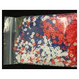 Batiyeer 3000 Pcs Christmas Fall Halloween Heishi Clay Beads Set 6 mm Patriotic Spacer Beads Winter Polymer Clay Beads Bracelet Making Bead for Necklace Earring(Red, Blue, White) Retail $11.93