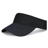 Marrywindix 1 Piece of Black Sport Wear Athletic Visor Sun Sports Visor Hat Visor Adjustable Cap for Women and Men (One Size) Retail $9.74