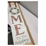 9086458 Home for The Holliday & Happy Fall Porch Sign, Assorted Color - 43.75 in. - Pack of 4 - Retail: $91.19