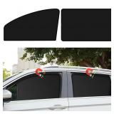 Car Side Window Sun Shades, 4 PCS Window Sunshades Privacy Curtains, 100% Block Light for Breastfeeding, Taking a nap, Changing Clothes, Camping (Front&Back 4pcs)