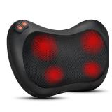 iKristin Back Massager, Shiatsu Neck Massager with Heat, Electric Back Massager for Shoulder, Back, Leg, Deep Tissue Kneading Massage to Relief Muscles, Massage Pillow for Mom/Dad/Women/Men