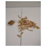 GCA DIY Wooden Pins for Scrapbooking Wood Crafts, Mini Clothespins 100 Per Pack 1