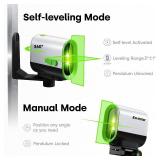 ENVENTOR Green Laser Level, Self Leveling Laser Level, Horizontal and Vertical Cross-Line, Rotatable 360° Magnetic Holder, Pulse Mode, USB Charging, Rechargeable Li-ion Batteries