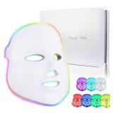 SDKWDH 7-1 Colors LED Facial Skin Care Mask, Blue Red Light Therapy Mask for Face, Led Face Mask Light Therapy At Home - Retail: $76.03