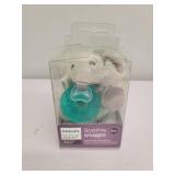 Philips AVENT Soothie Snuggle Pacifier Holder with Detachable Pacifier, 0m+, Elephant, SCF347/03- 1 Count (Pack of 1)