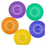 Drain Hair Catcher Durable Silicone Hair Stopper Shower Drain Covers with Iron Easy to Install and Clean Shower Drain Hair Trap Suit for Bathroom Bathtub Tub and Kitchen 5 Pack