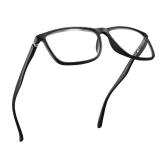 Matte Black Large Frame Blue Light Reading Glasses Men with Modern Look & High Vision - TR-90 Sturdy Frame Readers for Men - Flexible for all Face Shapes Blue Light Glasses - 2.0 Reading Glasses Mens